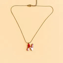 The Jewellery Tale Stainless Steel Gold-Plated Quirky Shaped Pendants with Chains-picture-27