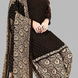 SIMPLYETHNIC Polka Dots Printed Unstitched Dress Material image 3