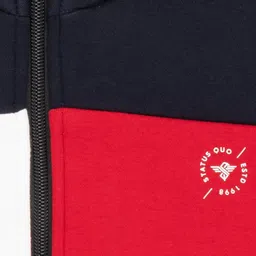 Status Quo Boys Colourblocked Mock Collar Sweatshirt image 2