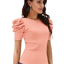 DHRUVIL IMPEX Women Puff Sleeves Top image 5