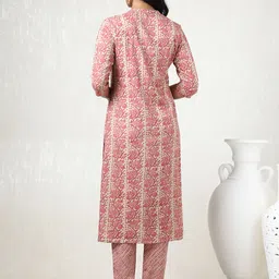 Soch Women Bandhani Printed Regular Gotta Patti Kurta with Trousers image 3
