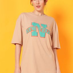 Mast & Harbour Women Printed Drop-Shoulder Sleeves Abzorb T-shirt-picture-39