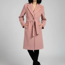 Plagg Notched Lapel Knee Length Overcoat-picture-20