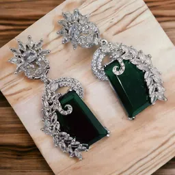 Opal Touch Geometric Drop Earrings-picture-44