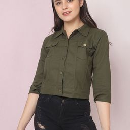 DIMPY GARMENTS Women Solid Lightweight Denim Jacket-picture-40