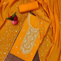 Ishin Embroidered Unstitched Dress Material-picture-29