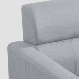 febonic Devo Fabric 1 Seater Sofa In Coin Grey Colour image 5