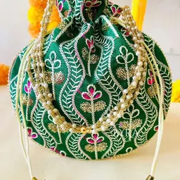 banithani Women Green Potli-picture-44