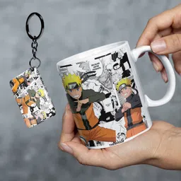 thewhoop Anime Naruto Combo Gift Big Cup With Keychain Ceramic Coffee Mug-picture-13