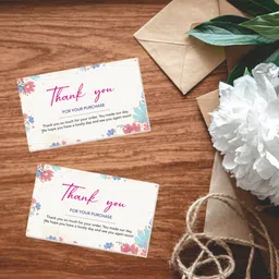 escaper Thank you Cards for Business (3.5 x 2 inche) Thank you for your purchase cards & Business Card image 4