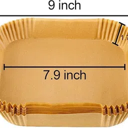 skyvo Pack Of 100 Baking Liners for Air Fryer Basket – Oven Safe and Food Grade Airfryer Tray image 2