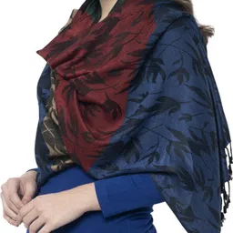 weavers villa Striped Cotton Viscose Blend Women Multicolor Scarf, Stole, Fancy Scarf-picture-17