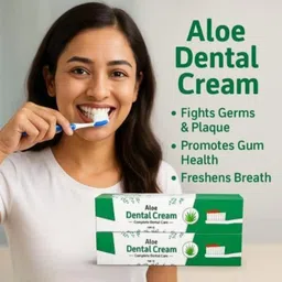 we ensign IMC Aloe Dental Cream | Whiten, Strengthen, Brighten Teeth |Remove Tobacco Stain Toothpaste image 2