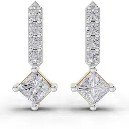 sparq Certified Lab Grown Diamond & Gold Plated 925 Sterling Silver Stud Earring-picture-17