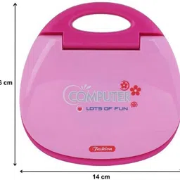 vnex Educational Computer ABC and 123 Learning Kids Laptop with LED Display and Music (Pink) image 5