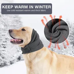 zorbes Dog Ear Protector Head Cover for Cold Weather and Post Surgery Care Ear Muff image 5