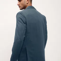 showoffff Men Solid Single Breasted Casual Blazer image 3