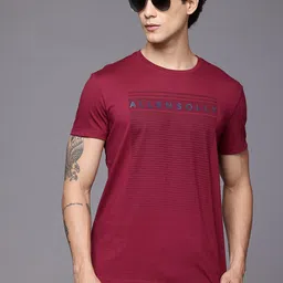 Allen Solly Men Typography Printed Slim Fit T-shirt-picture-44