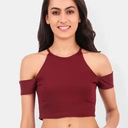 Be You Cold-Shoulder Cotton Crop Top-picture-21