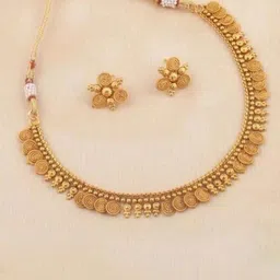 Gyaan Jewels Intricate Textured Jewellery Set-picture-42
