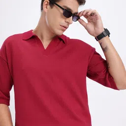 glitchez Knitted Relaxed Fit T-shirt-image-48