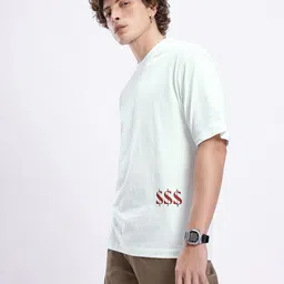 glitchez Typography Printed Relaxed Fit T-shirt image 5