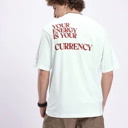 glitchez Typography Printed Relaxed Fit T-shirt image 2