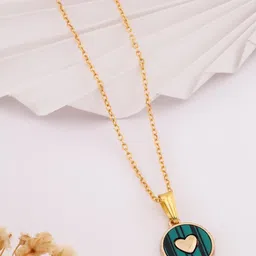 SZN Set Of 2 Gold-Plated Artificial Beaded Pendants & Chains image 5