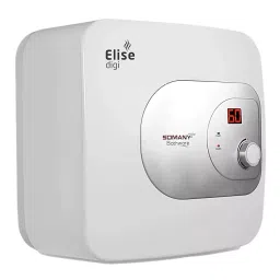 Somany Water Heater Geyser Signature Collection Vertical 2000 W Upto 8 Bar Pressure 25 L White, Elise Digi image 3