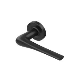 Ebco Mortise Door Handle Brass Zen On Rose 5 Matt Black Finish and ⌀50 mm Keyhole, MDHBZ-KH50-R5-BL-image-27