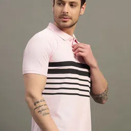 TIMBER HITCH Men Printed Polo Collar T-shirt-image-54