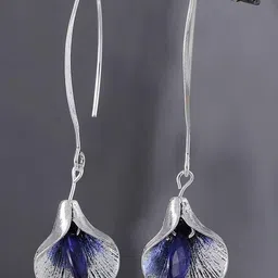 EL REGALO Artificial Beaded Leaf Shaped Drop Earrings image 5