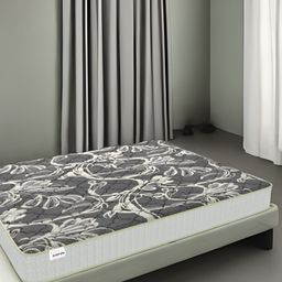 SLEEP SPA Memolatex White & Charcoal Quilted Cotton Orthopedic Queen Size Mattress-picture-11