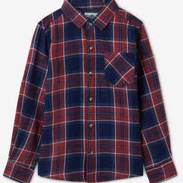 The Souled Store Cotton Full Sleeves Checked Shirt - Multi Colour-picture-23