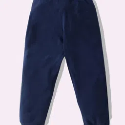 KAVEE Pure Cotton Knit Heart Printed Biowashed Lounge Pants - Navy Blue image 3