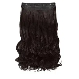 D-DIVINE Clip In Wavy Scalp Topper Hair Extension- Brown- 22 Inches-picture-26