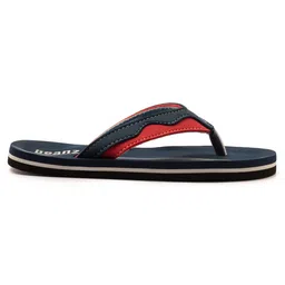 Beanz Striped Flip Flops - Navy Blue & Red image 4