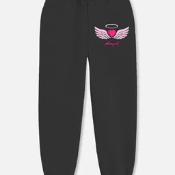 Trampoline Cotton Blend Knit Pack Of 3 Bunny Ears Text & Unicorn Printed Track Pant - Multi Colour image 4