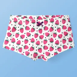 Pine Kids Cotton Lycra Knit Hipster Panties with Floral Print & Bow Applique Pack of 3( Colour May Vary ) image 4