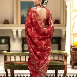 AMRUTKALA SAREES Woven Design Zari Banarasi Saree image 5