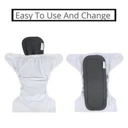 AEREX Reusable Baby 1 Cloth Diapers For 6 Months to 3 Years With 1 Black Insert Pad Leak Proof Washable Diapers For New Born Babies Adjustable Pocket Cloth Diaper Nappies (Purple) image 5