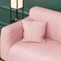 Myntra Elegant Homes Pink Solid Polyester 1 Piece Sofa Cover With Arms image 5
