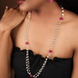 GEO JEWELS Artificial Beaded Brass Jewellery Set-image-20