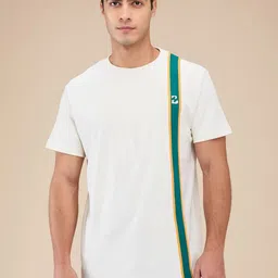 Being Human Men Striped Round Neck Cotton T-shirt image 1