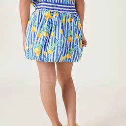 One Friday Girls Multicolor Printed Balloon Skirts image 5