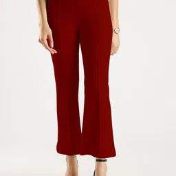SWADESI STUFF Women Relaxed Bootcut Trousers-image-63