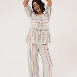 Slumber Jill Women Striped Night suit-picture-28