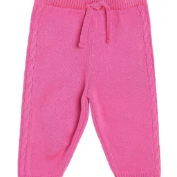 MINI KLUB Cotton Solid Textured Pant - Pink-image-51