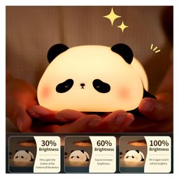 SANJARY Silicone Lamp, Decorative, Night Light for Children Cute Rechargeable Led Silicone Lamp Touch Sensor Dimmable color design may vary-picture-23