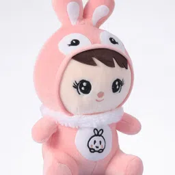 Babyhug Bunny Soft Plush Candy Doll Baby Pink - Height 30 cm image 2